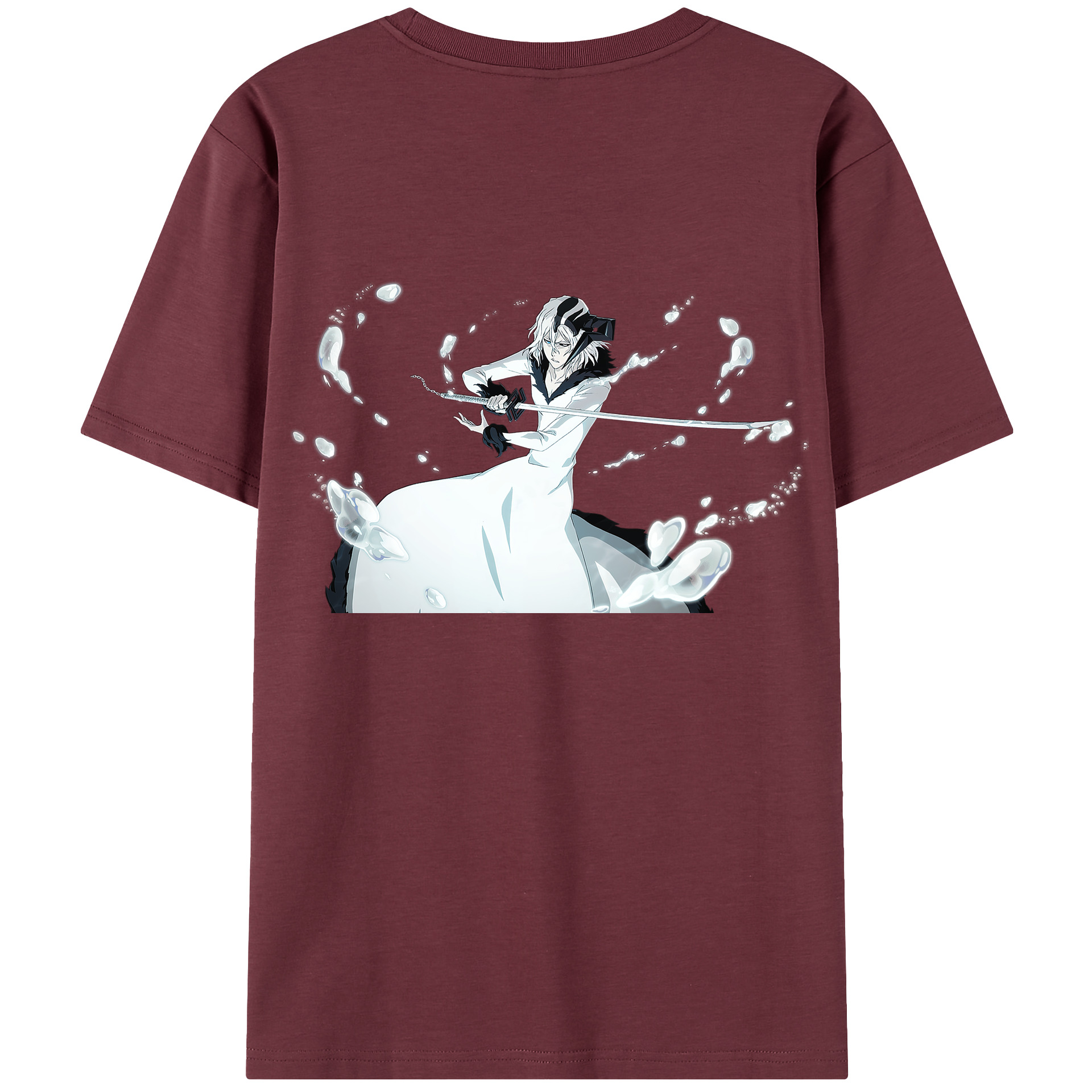 （画像用） ブリーチ 黒崎一護（くろさき いちご）BLEACH Kurosaki Ichigo 綿100％半袖Tシャツ（背面プリント）